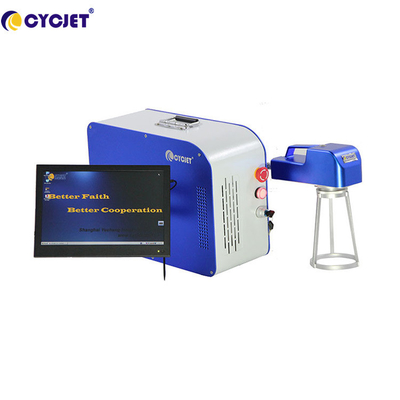 دستگاه رمزگذاری و علامت گذاری لیزری دستی CYCJET 30W برای چاپ کد QR آرم تایر